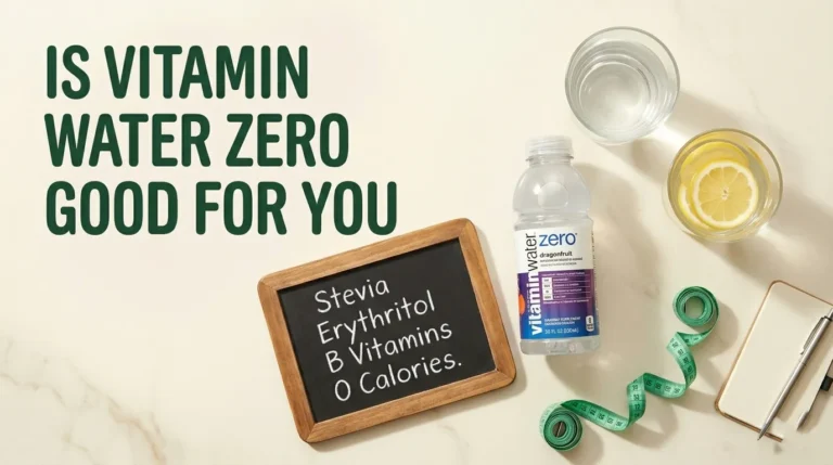 Is Vitamin Water Zero good for you comparison with plain water and ingredient list